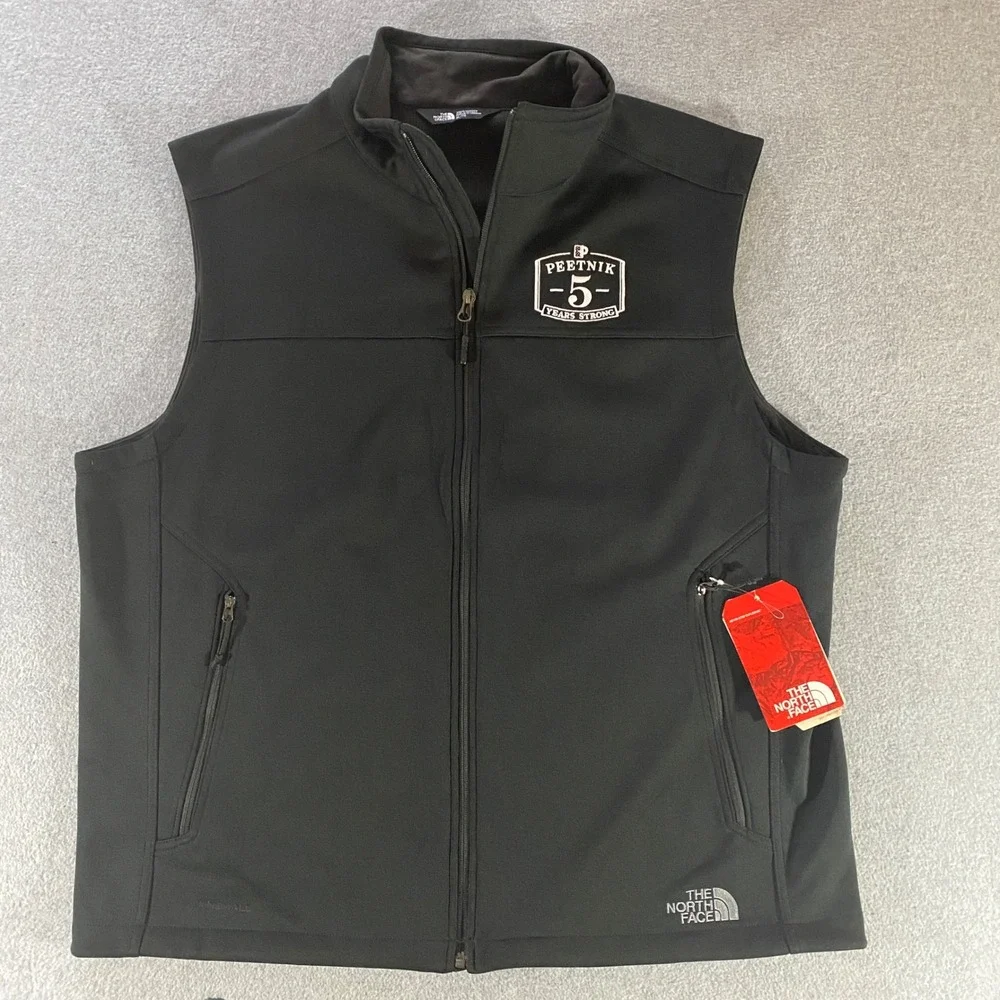 The North Face WindWall Vest Mens XL Black Peetnik Logo Softshell coffee NWT